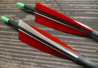 真羽碳纖箭(可客製化羽片顏色)固定式箭頭