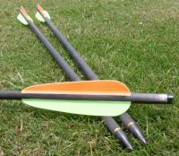 MIT 十字弓專用9MM碳纖箭半月型箭尾(可換式箭頭)-(零售)